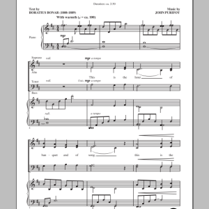 John Purifoy This Is The Hour Musik Noten - SATB Choir - 99931-0