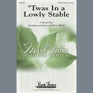 John S. Dixon 'Twas In A Lowly Stable Musik Noten - SATB Choir - 88727-thumbnail