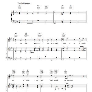 Jon Hendricks Cloudburst Musik Noten - Piano, Vocal & Guitar Chords - 110488-0