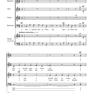 Jonathan Tunick The Mysterious Cat Musik Noten - SATB Choir - 160769-0