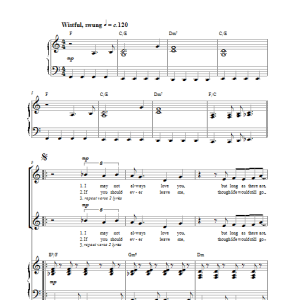 Jonathan Wikeley God Only Knows Musik Noten - 2-Part Choir - 116852-0