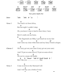 Joni Mitchell Carey Musik Noten - Piano Chords/Lyrics - 101265-0