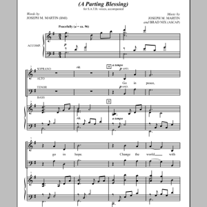 Joseph M. Martin Change The World With Love (A Parting Blessing) Musik Noten - SATB Choir - 153559-0