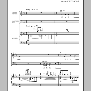 Joseph M. Martin Give Us A Song Musik Noten - TTBB Choir - 88513-0