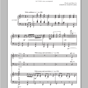 Joseph M. Martin If Anyone Be In Christ Musik Noten - TTBB Choir - 93609-0