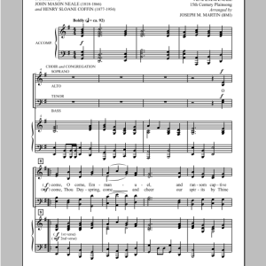 Joseph M. Martin O Come, O Come, Emmanuel (from Carols For Choir And Congregation) Musik Noten - SATB Choir - 98558-0
