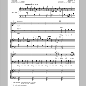 Joseph M. Martin Rejoice, All Ye Daughters Musik Noten - SATB Choir - 97347-0