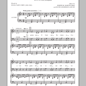Joseph M. Martin We Praise You, O God Musik Noten - SATB Choir - 86615-0