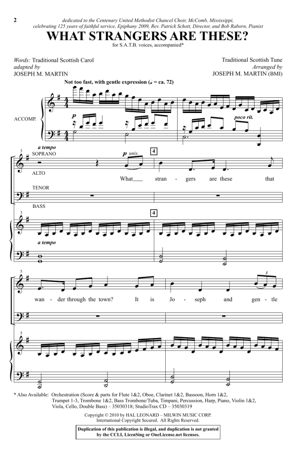 Joseph M. Martin What Strangers Are These? Musik Noten - SATB Choir - 158613-0
