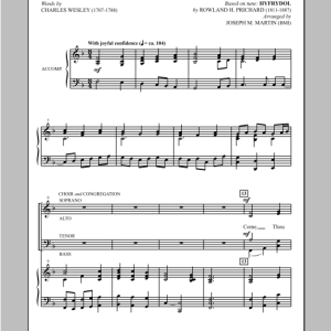 Joseph Martin Come, Thou Long-Expected Jesus (from Carols For Choir And Congregation) Musik Noten - SATB Choir - 98545-0