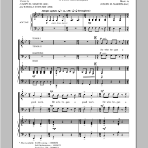 Joseph Martin He Who Began A Good Work Musik Noten - TTBB Choir - 97097-0