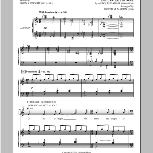 Joseph Martin O Holy Night (from Carols For Choir And Congregation) Musik Noten - SATB Choir - 98568-0