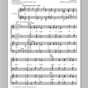 Joseph Martin Silent Night, Holy Night (from Carols For Choir And Congregation) Musik Noten - SATB Choir - 98565-0