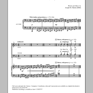 Joseph Martin The Song Arising Musik Noten - SATB Choir - 153891-0