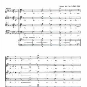 Josquin Des Pres Tu Solis Qui Facis Mirabilia Musik Noten - SATB Choir - 121933-0