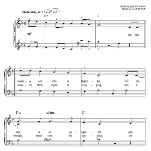 Jule Styne Let It Snow! Let It Snow! Let It Snow! Musik Noten - Educational Piano - 178947-0