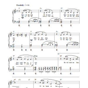 Kander & Ebb Maybe This Time Musik Noten - Piano & Vocal - 151004-0