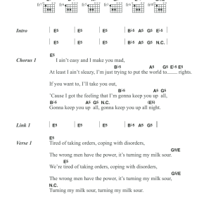 Kasabian Eez-Eh Musik Noten - Guitar Chords/Lyrics - 120912-0
