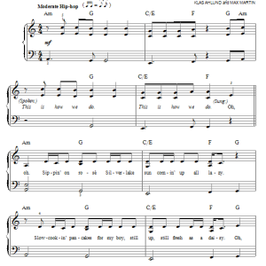 Katy Perry This Is How We Do Musik Noten - Easy Piano - 152790-0
