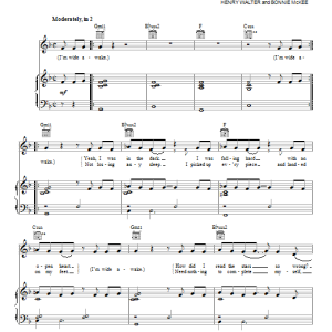 Katy Perry Wide Awake Musik Noten - Piano Chords/Lyrics - 116915-0