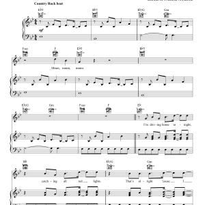 Keith Urban Somewhere In My Car Musik Noten - Piano, Vocal & Guitar Chords - 156699-0