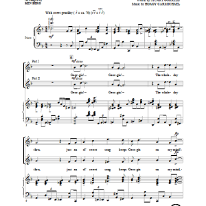 Ken Berg Georgia On My Mind Musik Noten - 2-Part Choir - 69068-0