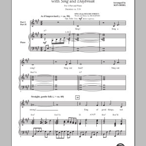 Ken Berg Sing To The World! Musik Noten - 2-Part Choir - 150528-0