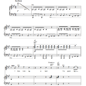 Kenny Loggins Footloose Musik Noten - Piano Chords/Lyrics - 109872-0