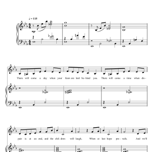 Kevin Hammonds There Will Come A Day (From 'Hope') Musik Noten - Piano & Vocal - 118991-0