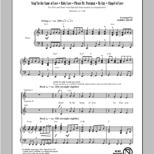 Kirby Shaw 60s Rewind Musik Noten - SSA Choir - 97006-0