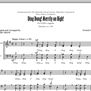 Kirby Shaw Ding Dong! Merrily On High! Musik Noten - SATB Choir - 96592-0