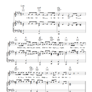 Kodaline High Hopes Musik Noten - Piano, Vocal & Guitar Chords - 116927-0