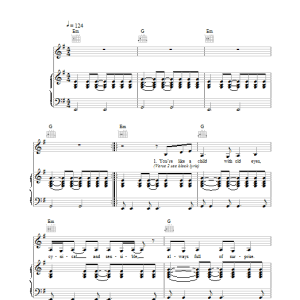 Kosheen Hungry Musik Noten - Piano, Vocal & Guitar Chords - 110789-0