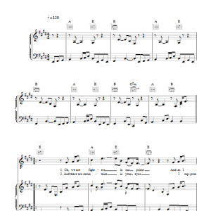 KT Tunstall Old Man Song Musik Noten - Piano, Vocal & Guitar Chords - 116715-0
