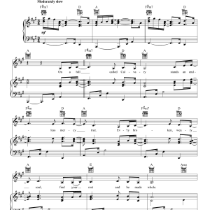 Lacey Sturm Mercy Tree Musik Noten - Piano, Vocal & Guitar Chords - 161591-0