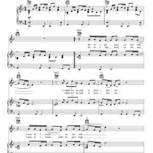 Lana Del Rey Sad Girl Musik Noten - Piano, Vocal & Guitar Chords - 155979-0