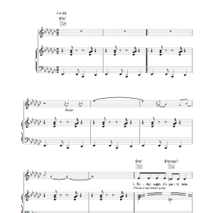 Las Ketchup The Ketchup Song Musik Noten - Piano Chords/Lyrics - 109457-0