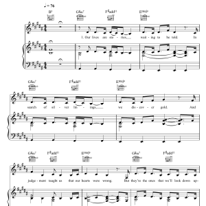 Lauren Aquilina Sinners Musik Noten - Piano, Vocal & Guitar Chords - 116712-0