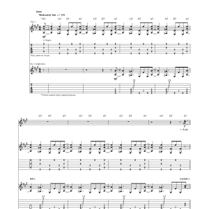 Led Zeppelin Misty Mountain Hop Musik Noten - Guitar Tab - 162049-0