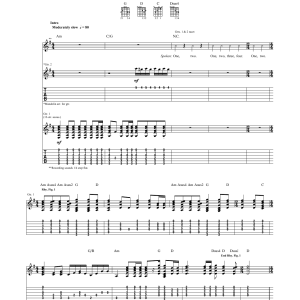 Led Zeppelin Tangerine Musik Noten - Guitar Tab - 162050-0