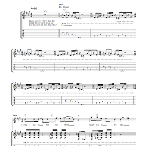 Led Zeppelin The Ocean Musik Noten - Guitar Tab - 162048-0