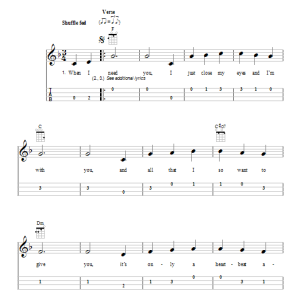 Leo Sayer When I Need You Musik Noten - Ukulele - 151826-0