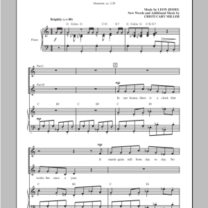Leon Jessel The Christmas Clock (with Parade Of The Wooden Soldiers) (arr. Cristi Cary Miller) Musik Noten - 2-Part Choir - 96869-0