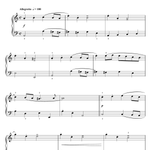 Leopold Mozart Entree Musik Noten - Piano Solo - 110664-0