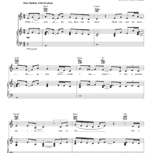 Lianne La Havas Gone Musik Noten - Piano, Vocal & Guitar Chords - 158908-0
