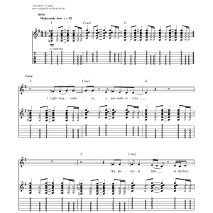 Live Lightning Crashes Musik Noten - Ukulele - 151943-0