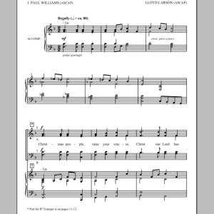 Lloyd Larson Christmas People, Raise Your Voices Musik Noten - SATB Choir - 81241-0