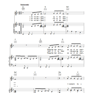 Lou Reed Satellite Of Love Musik Noten - Guitar Chords/Lyrics - 117006-0