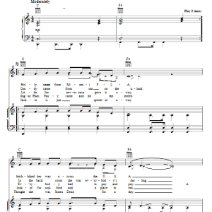 Lou Reed Walk On The Wild Side Musik Noten - Guitar Chords/Lyrics - 116606-0