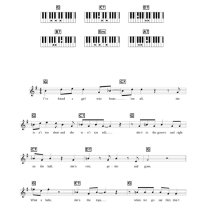 Louis Jordan Reet Petite And Gone Musik Noten - Piano Chords/Lyrics - 109604-0